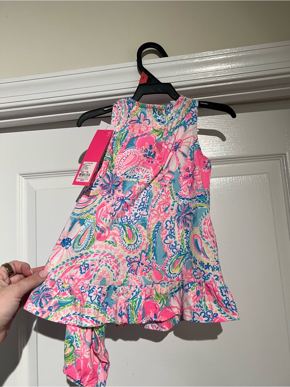 Lilly Pulitzer Pink Blue Green Floral toddler Dress - Picture 6 of 6
